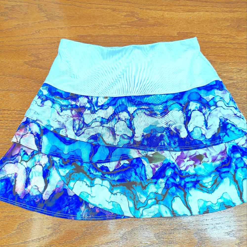 Beautiful watercolor tennis skort
